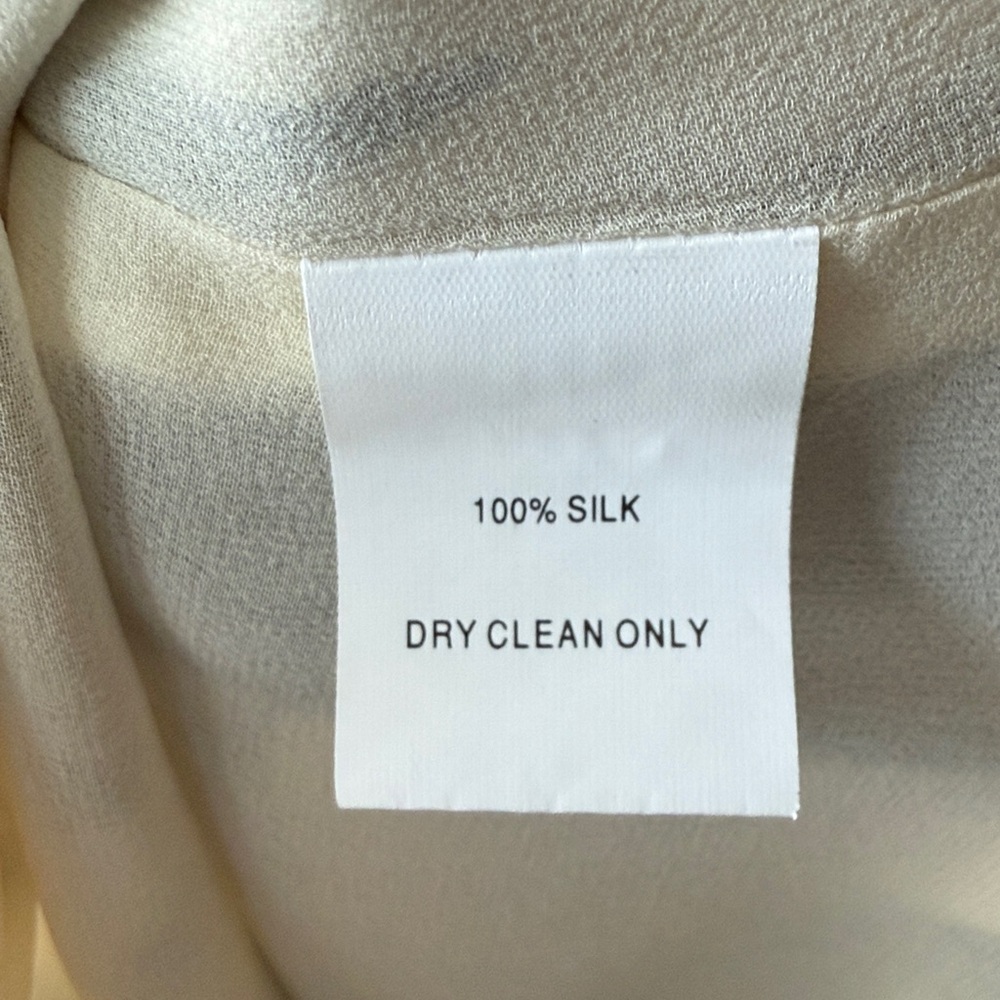 Trina Turk Bonita Silk Dress with Bell Sleeves & Sequin Neckline – Size 4 - Picture 9 of 13